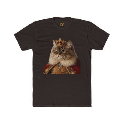Royal Cat Portrait Tee — Vintage Crowned Kitty Graphic T-Shirt