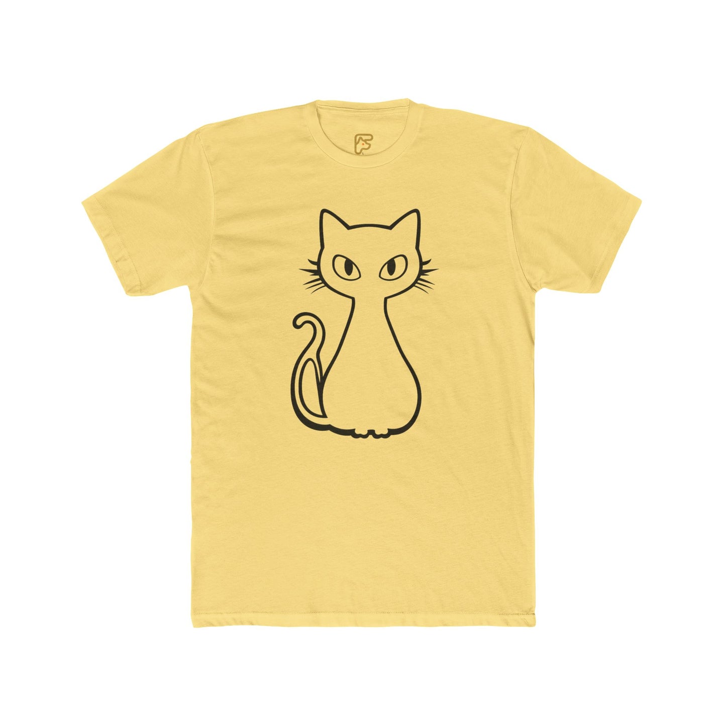 Minimal Line Art Cat T-Shirt