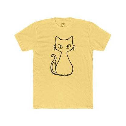 Minimal Line Art Cat T-Shirt