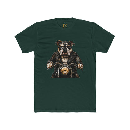 Bulldog Biker Tee — Vintage Motorcycle Dog Graphic T‑Shirt
