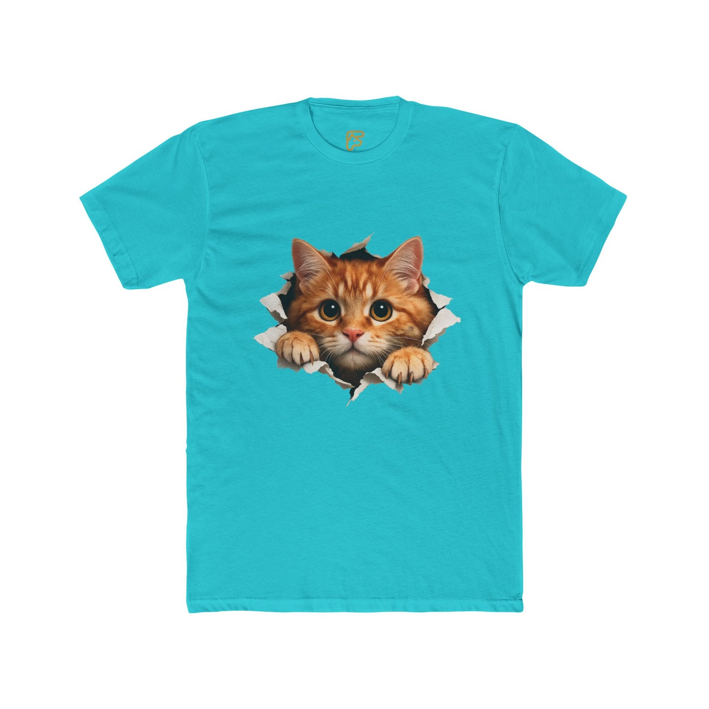 Peekaboo Kitten T-Shirt — Cute Cat Peeking Graphic Tee