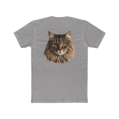 Cat Portrait Tee — Realistic Maine Coon Cat Graphic T-Shirt
