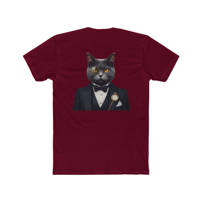 Cat Gentleman T-Shirt — Dapper Black Cat in Tuxedo Graphic Tee