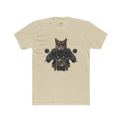 Cat Biker T-Shirt — Motorcycle Cat Rider Graphic Tee