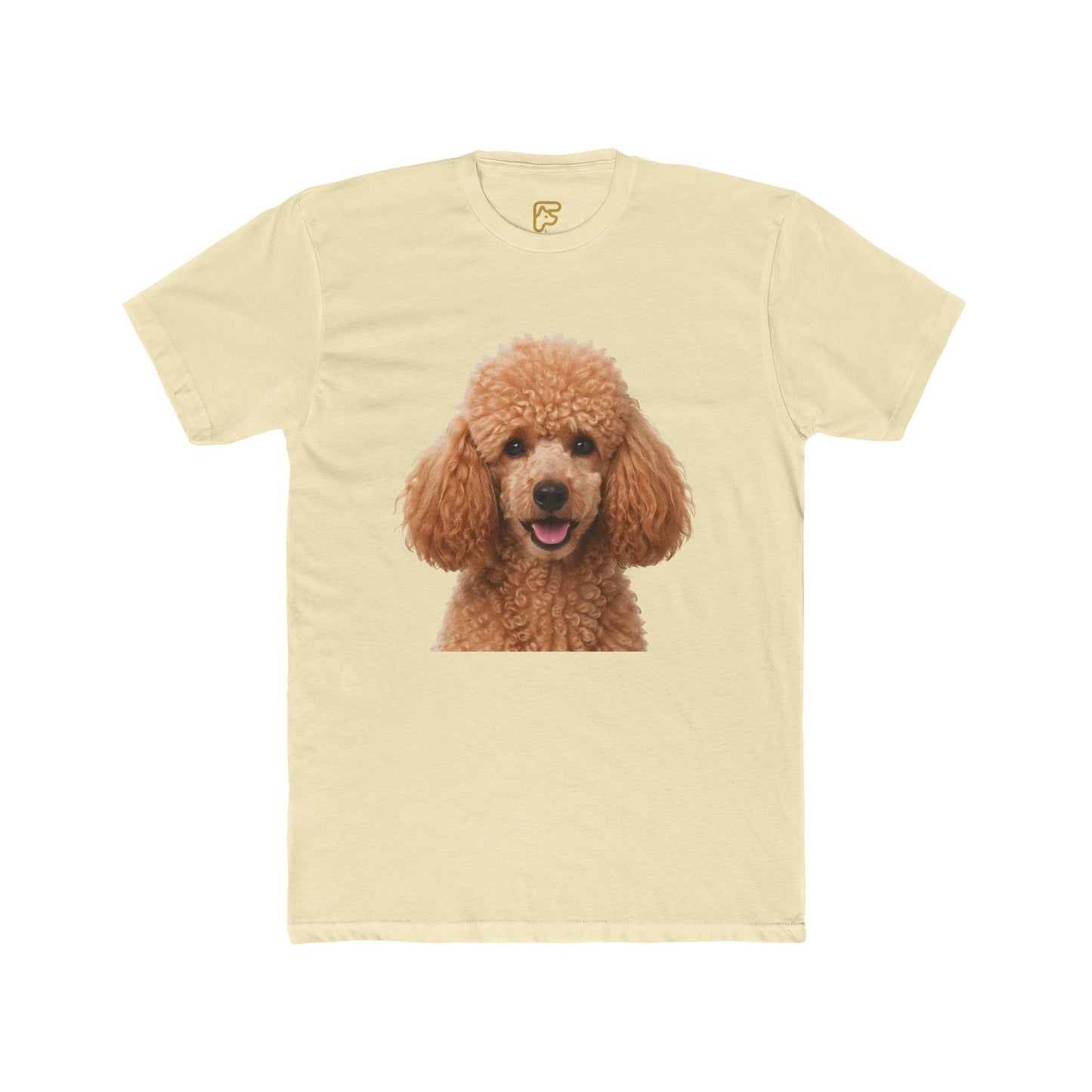 Poodle Portrait Tee — Cute Apricot Poodle Dog Graphic Shirt