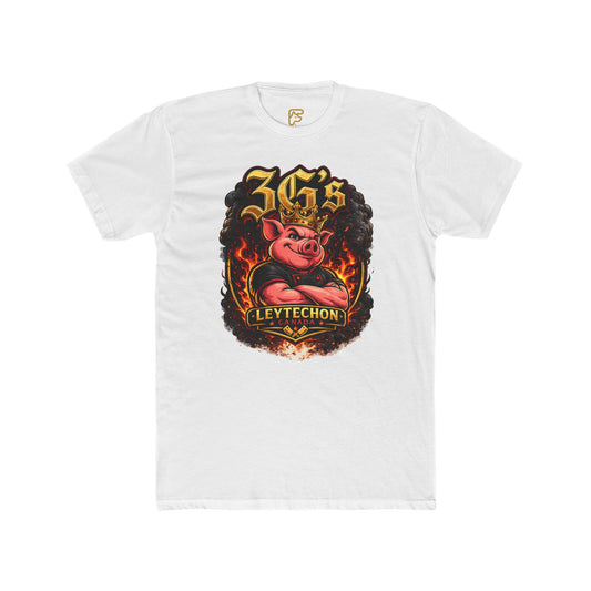 3G's Leytechon Pig Graphic Tee — Vintage Flame Streetwear Shirt