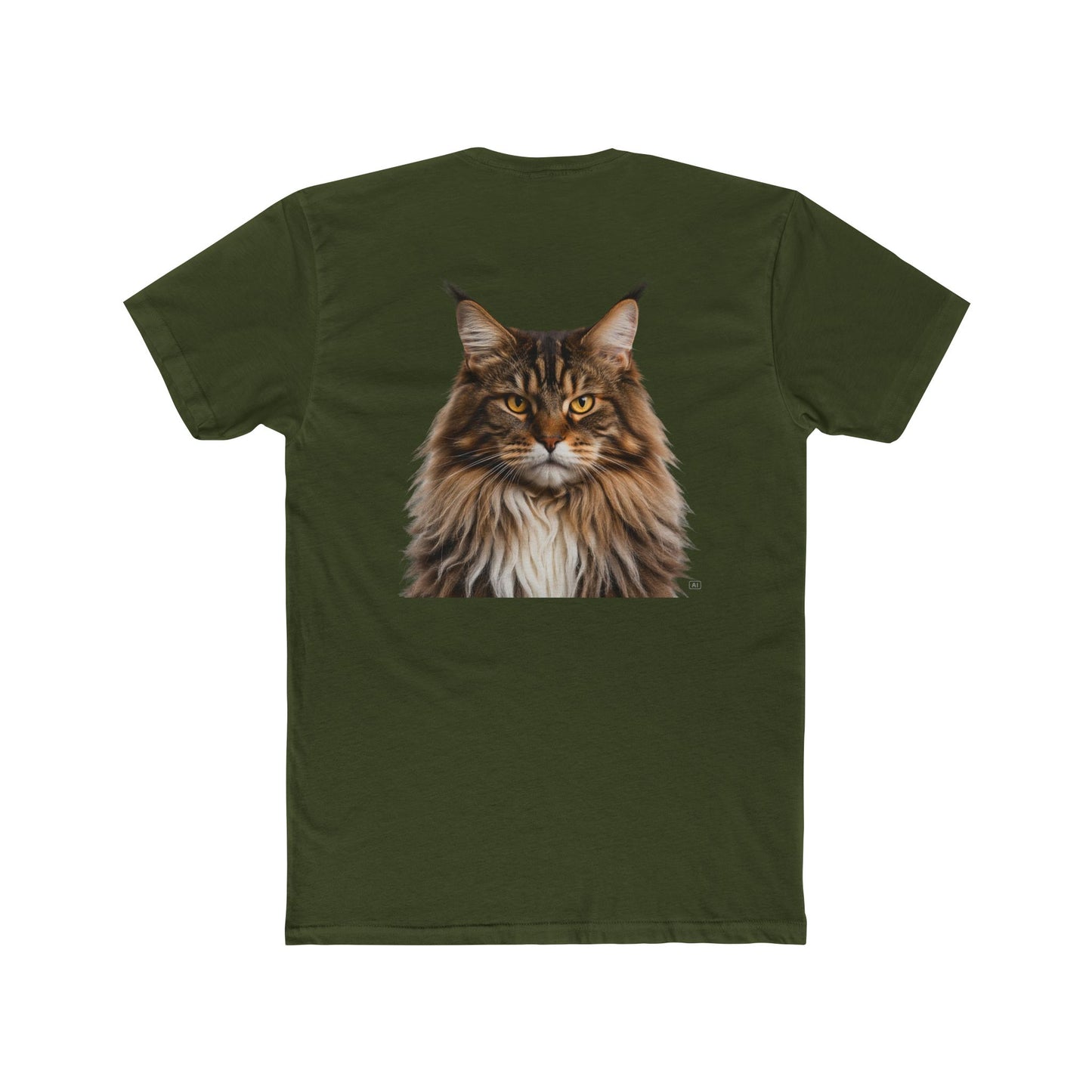 Maine Coon Portrait Tee — Cat Lover T-Shirt