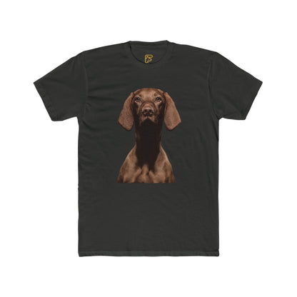Chocolate Dachshund T‑Shirt — Realistic Dog Portrait Tee for Dog Lovers
