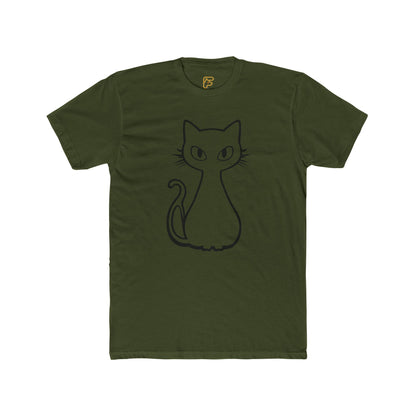 Minimal Line Art Cat T-Shirt