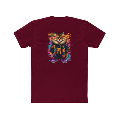 Cat Graphic Tee — Colorful Streetwear Cat Design