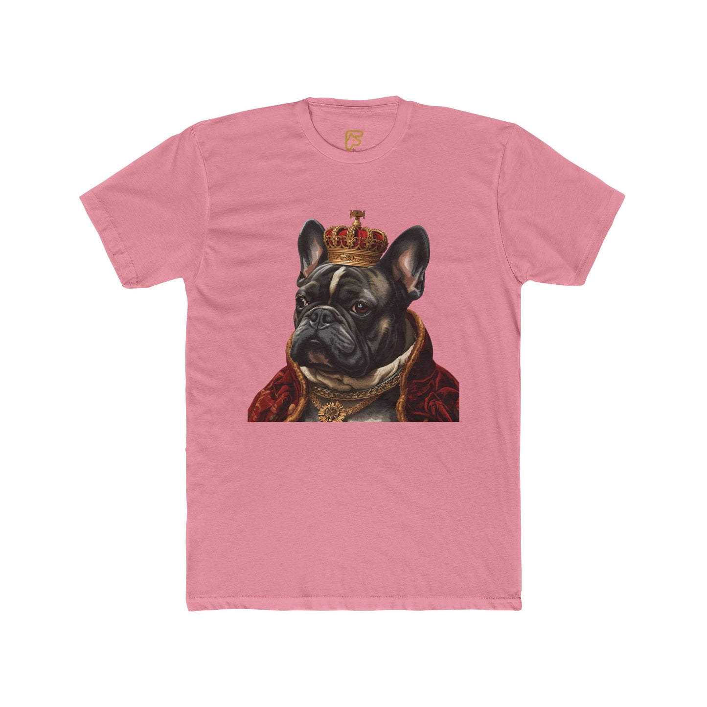 Royal French Bulldog T‑Shirt — Crowned Dog Portrait Tee