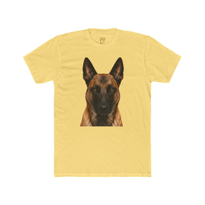 Belgian Malinois Portrait T-Shirt — Realistic Dog Face Tee for Pet Lovers