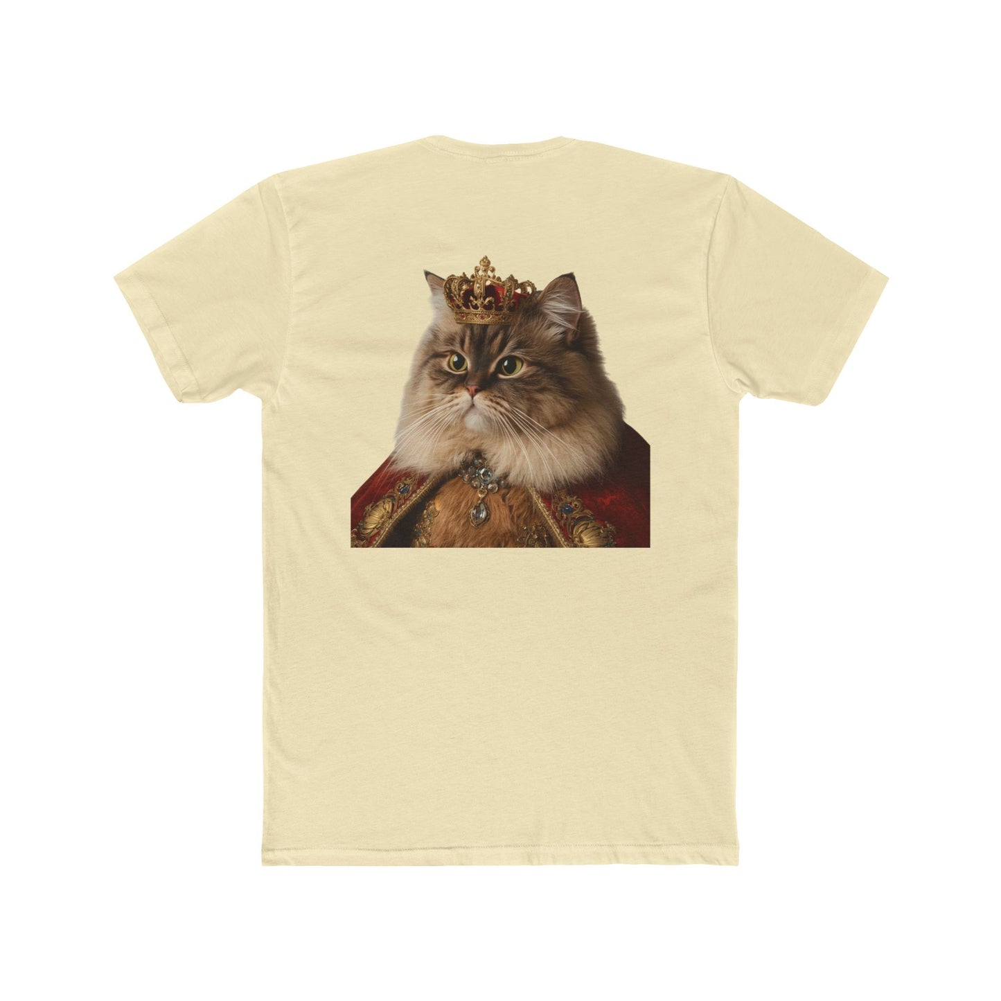 Royal Cat T‑Shirt — Crowned Persian Portrait Tee