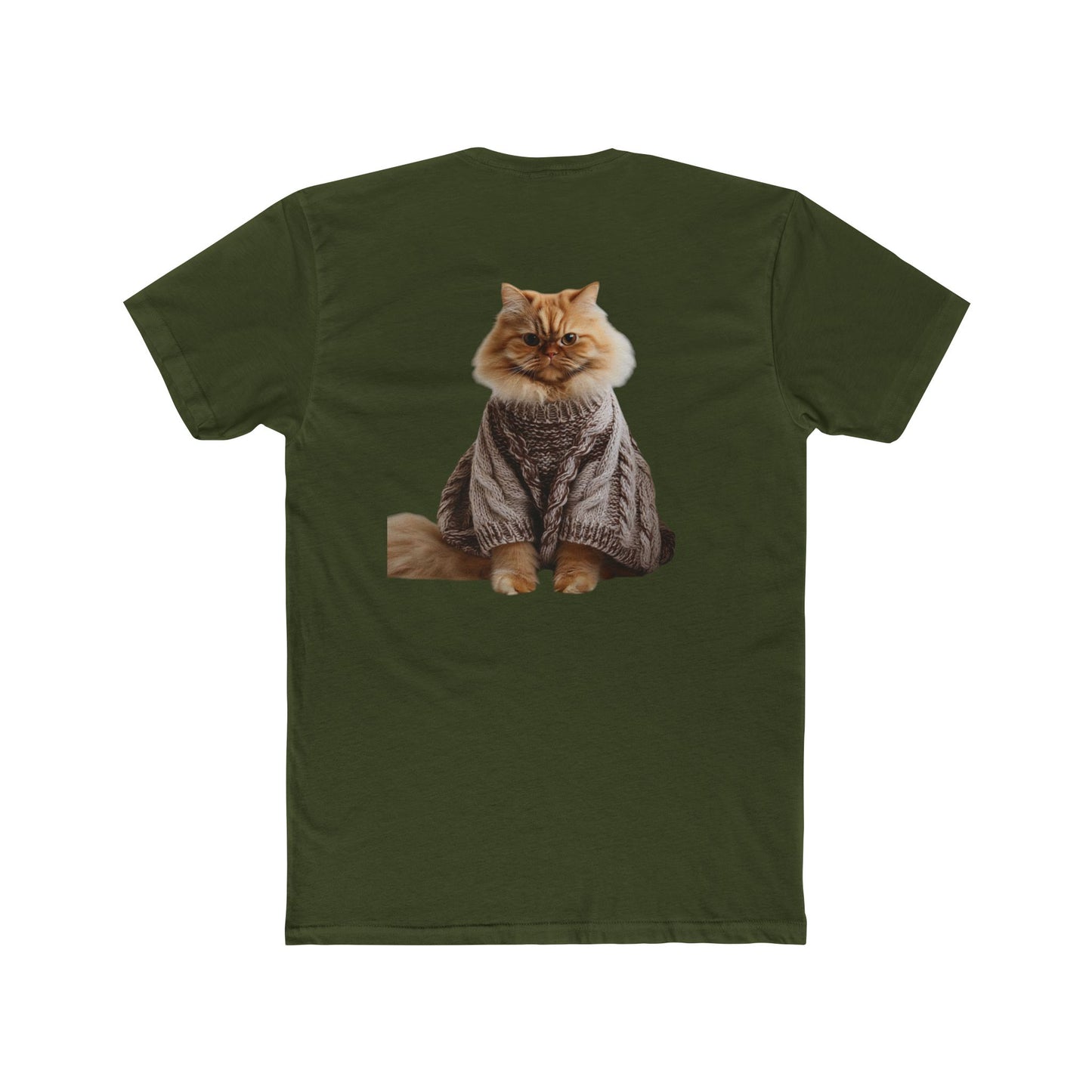 Cat Crew Tee — Cozy Sweater Cat Graphic T-Shirt