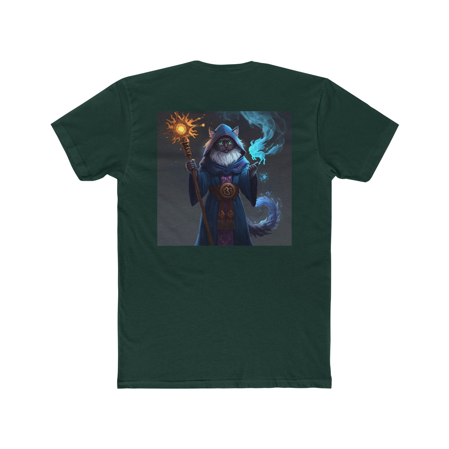 Wizard Cat Tee — Fantasy Mage Cat Graphic T-Shirt