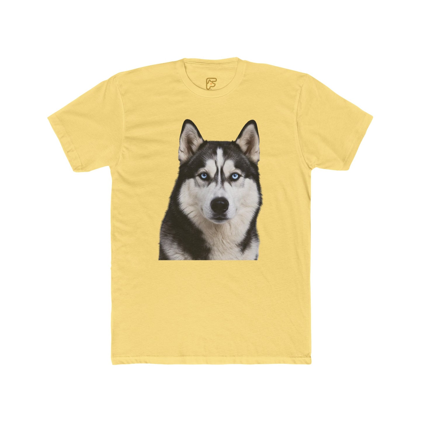 Siberian Husky Face T‑Shirt — Realistic Dog Portrait Tee