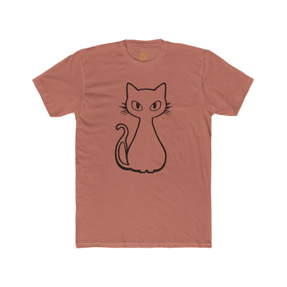 Minimal Line Art Cat T-Shirt