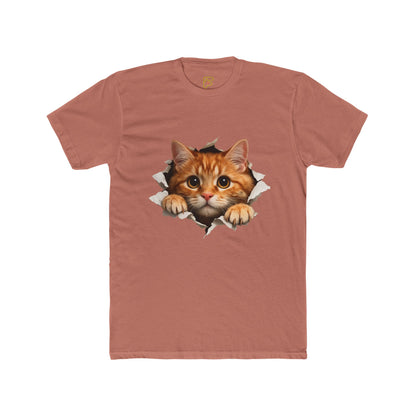 Peekaboo Kitten T-Shirt — Cute Cat Peeking Graphic Tee