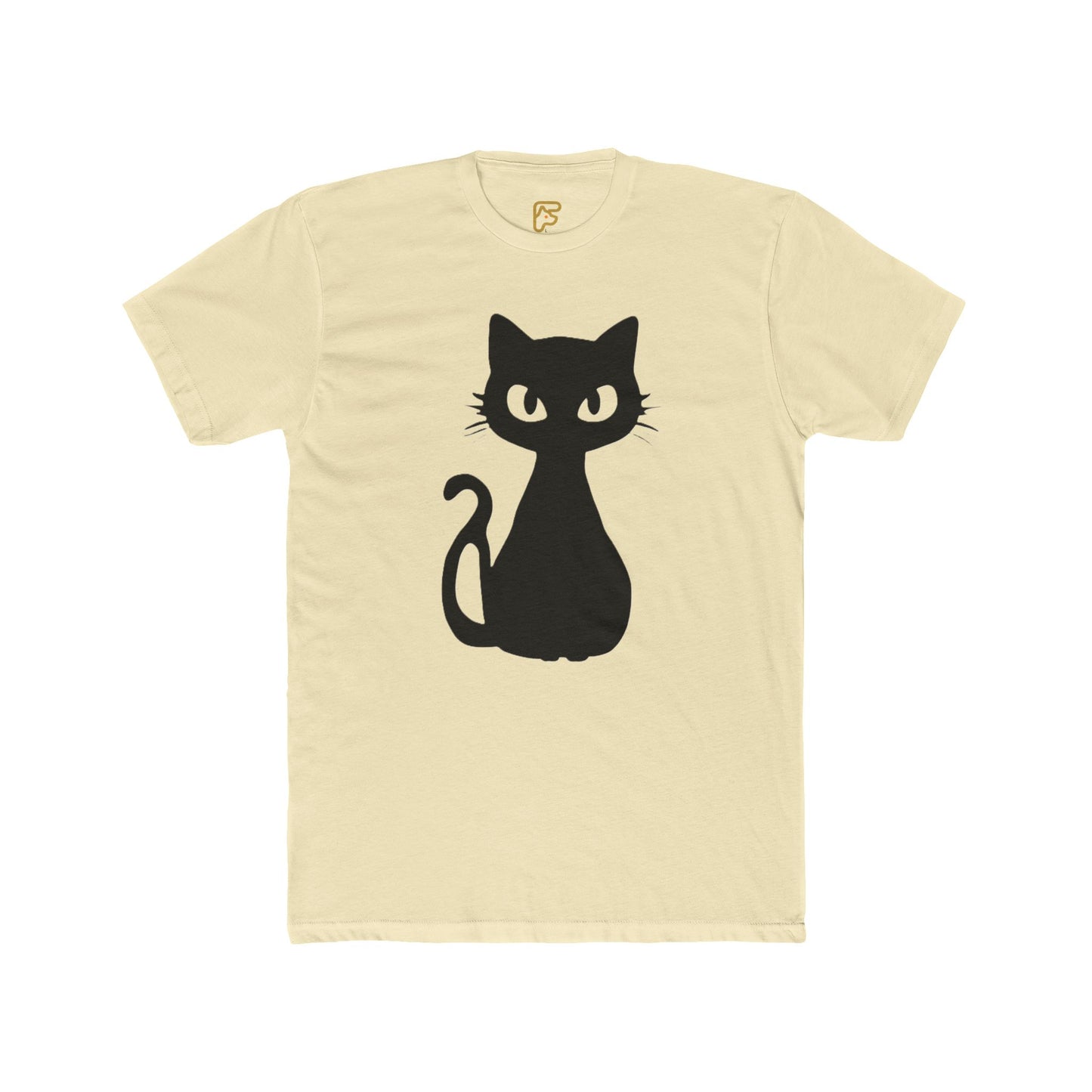Black Cat Graphic Tee — Cute Minimal Cat Silhouette T-Shirt