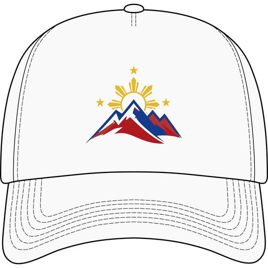 Philippine Mountains Trucker Hat — Sun & Stars Embroidered Foam Cap