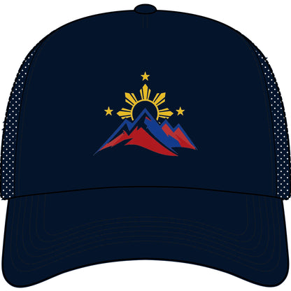 Philippine Mountains Trucker Hat — Sun & Stars Embroidered Foam Cap