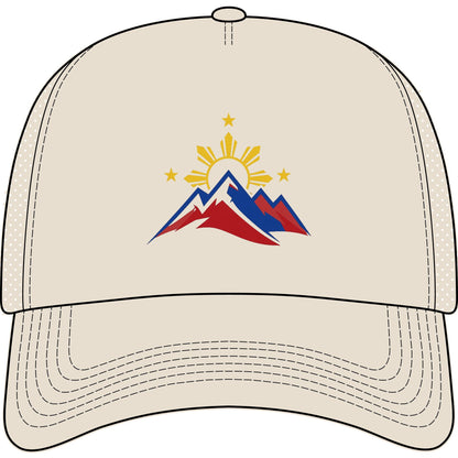 Philippine Mountains Trucker Hat — Sun & Stars Embroidered Foam Cap