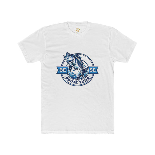 Prime Tuna Crest T-Shirt — 'Be Wise' Vintage Fishing Tee