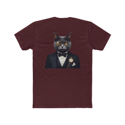 Cat Gentleman T-Shirt — Dapper Black Cat in Tuxedo Graphic Tee