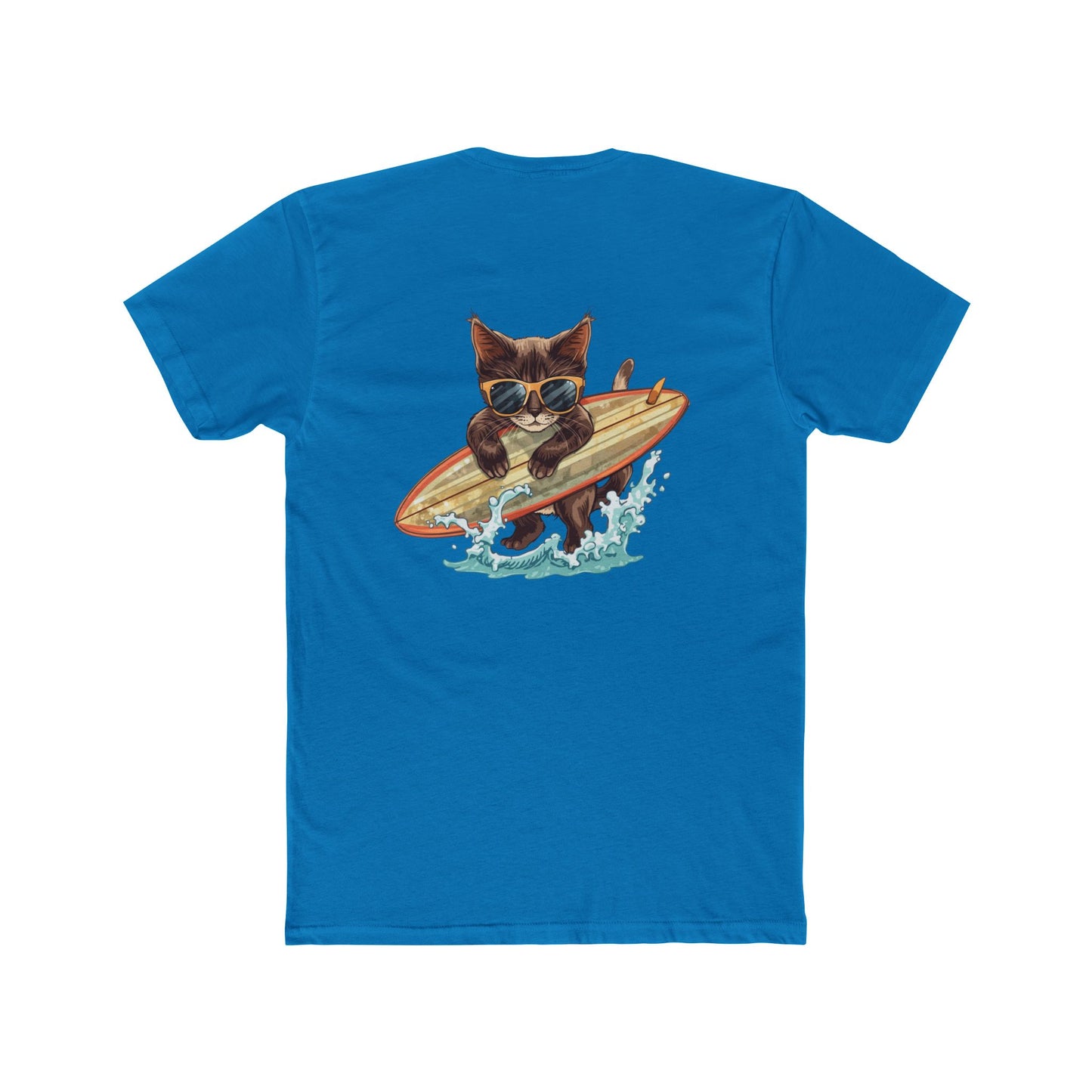 Surfing Cat T-Shirt — Vintage Surfboard Kitty Graphic Tee