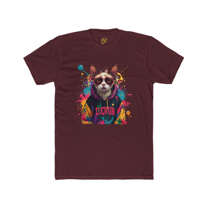Devon Cool Cat Graphic Tee — Colorful Streetwear Cat T-Shirt
