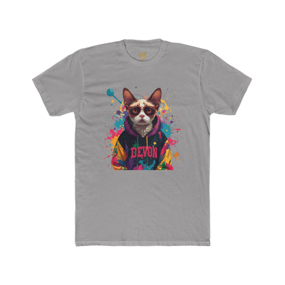 Devon Cool Cat Graphic Tee — Colorful Streetwear Cat T-Shirt