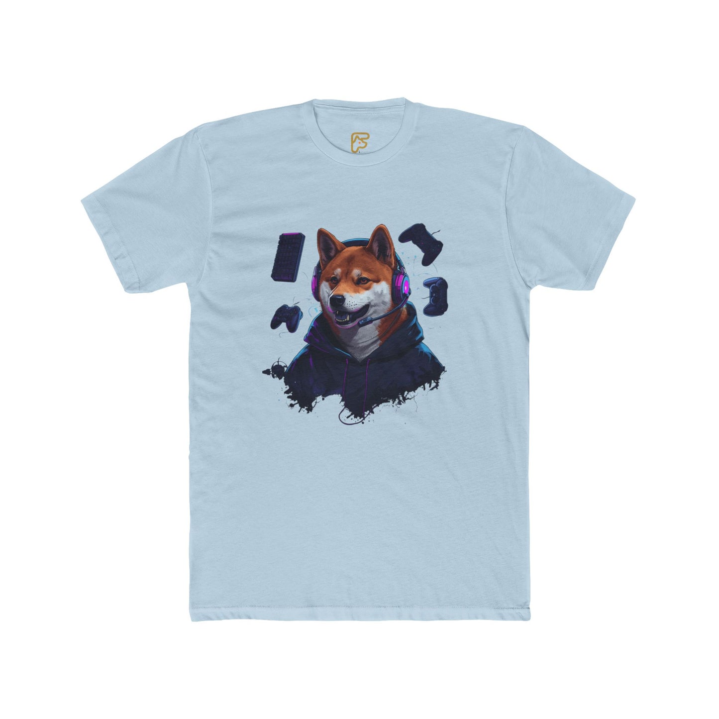 Shiba Inu Cyberpunk Tee — Cool Dog Portrait Graphic T-Shirt