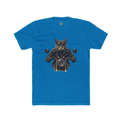 Cat Biker T-Shirt — Motorcycle Cat Rider Graphic Tee