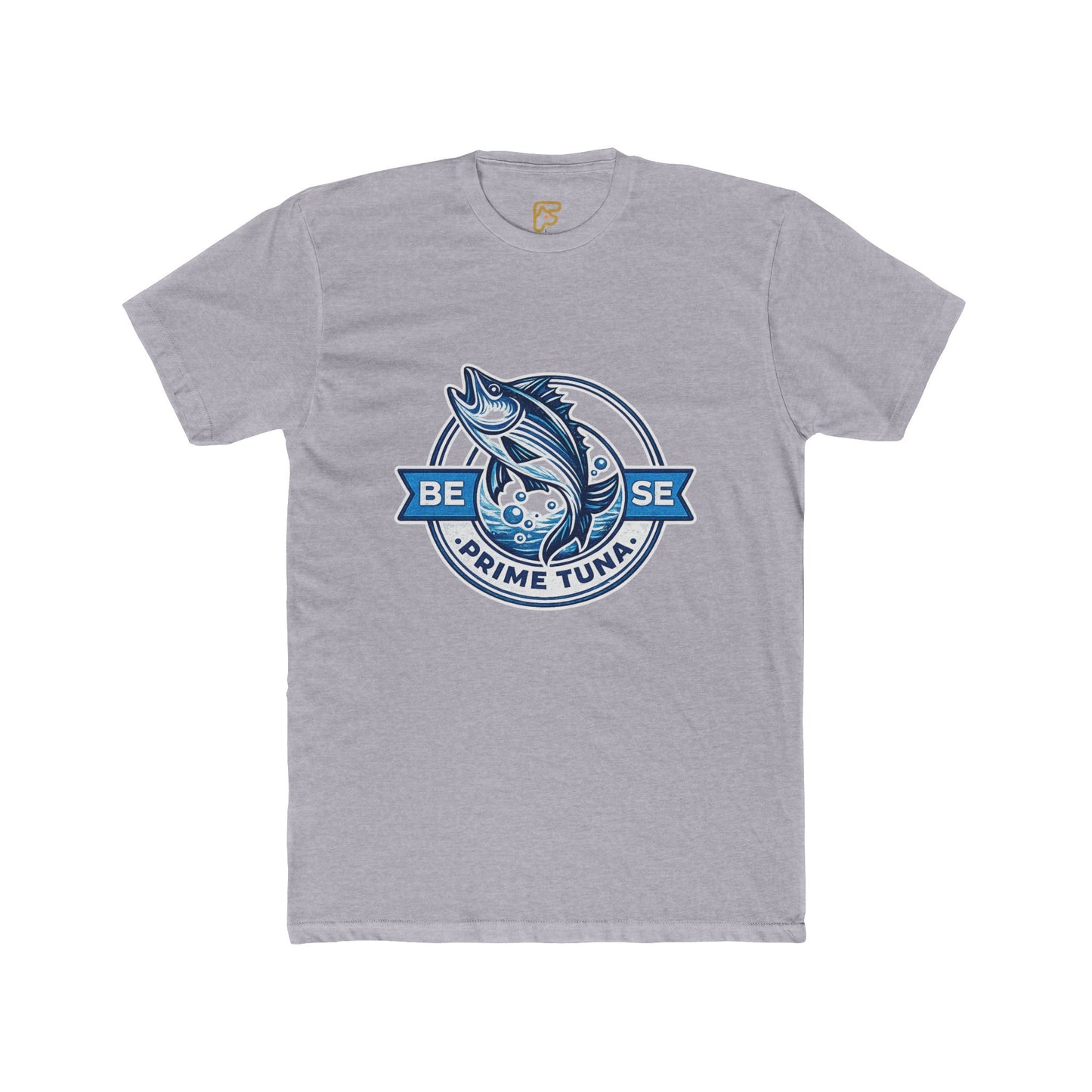 Prime Tuna Crest T-Shirt — 'Be Wise' Vintage Fishing Tee