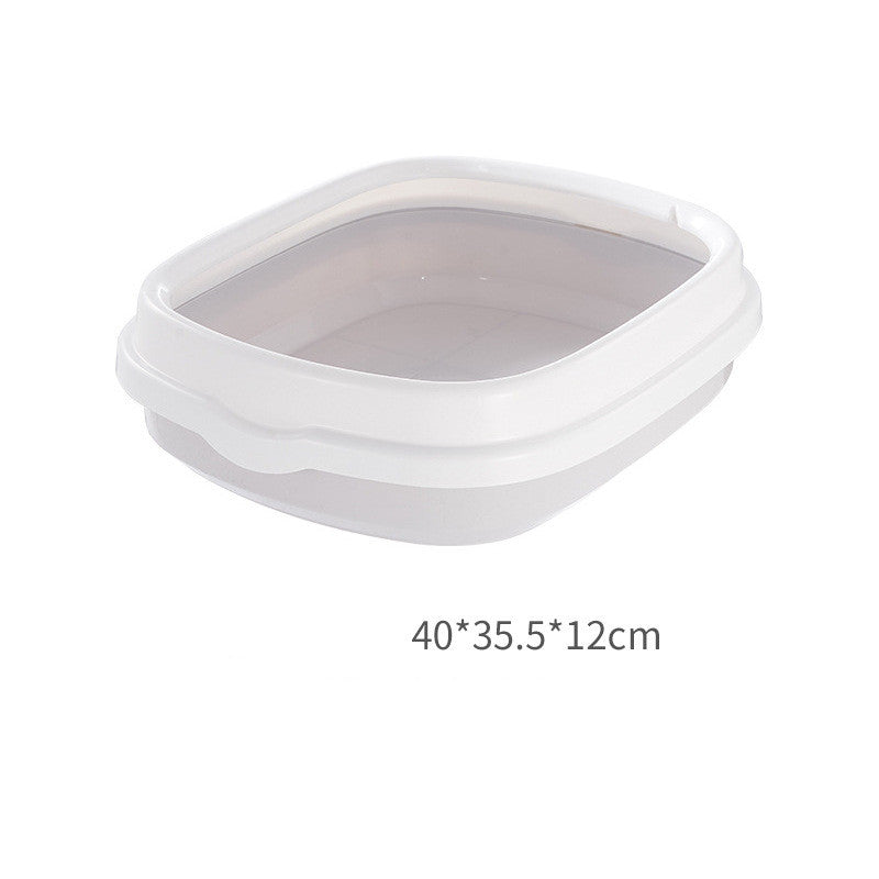 Large Detachable Cat Litter Box – Anti-Splash High Wall Design