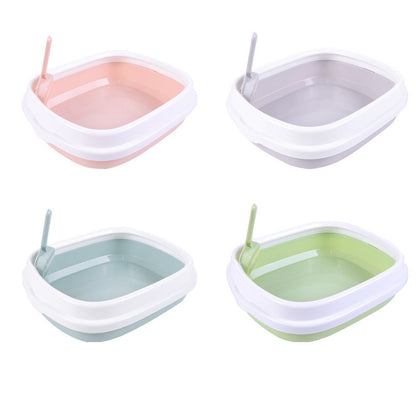 Large Detachable Cat Litter Box – Anti-Splash High Wall Design