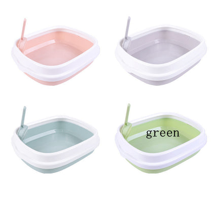 Large Detachable Cat Litter Box – Anti-Splash High Wall Design