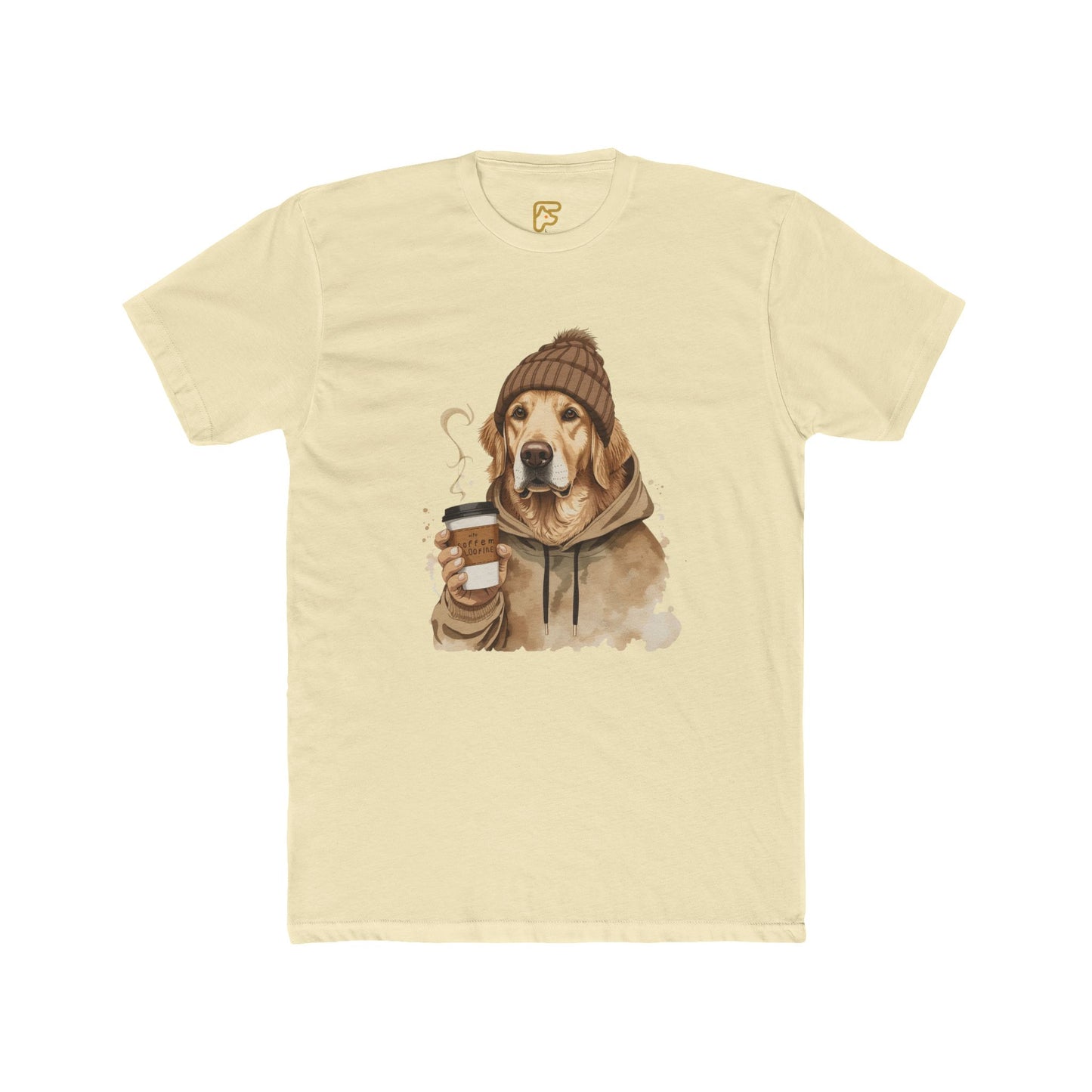 Golden Retriever Coffee Tee — Cozy Dog Hoodie Design