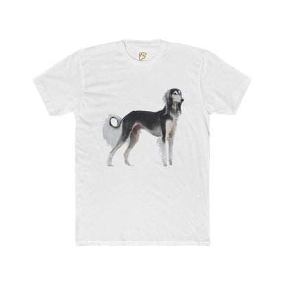 Saluki Dog Illustration T‑Shirt — Elegant Sighthound Artwork Tee