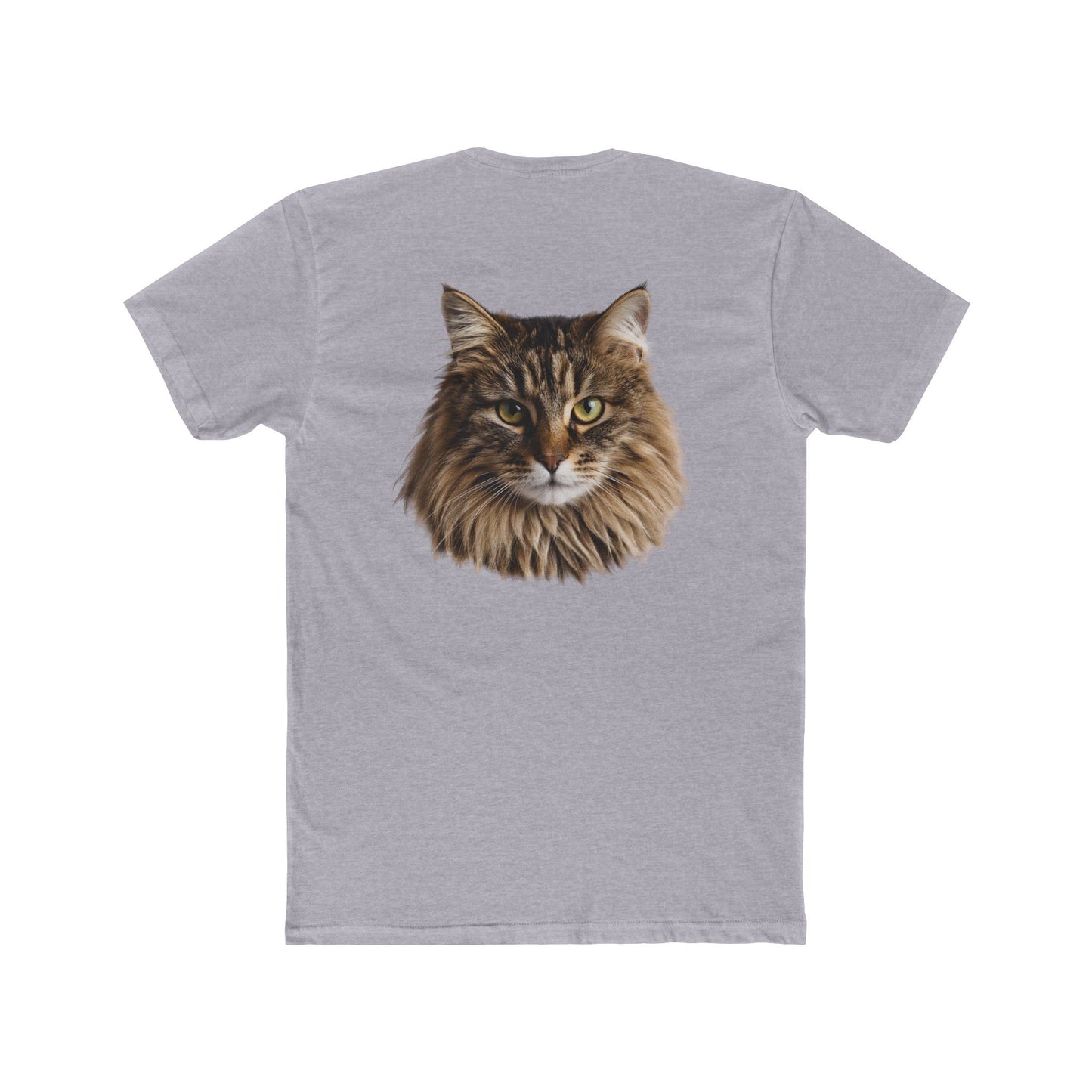 Cat Portrait Tee — Realistic Maine Coon Cat Graphic T-Shirt
