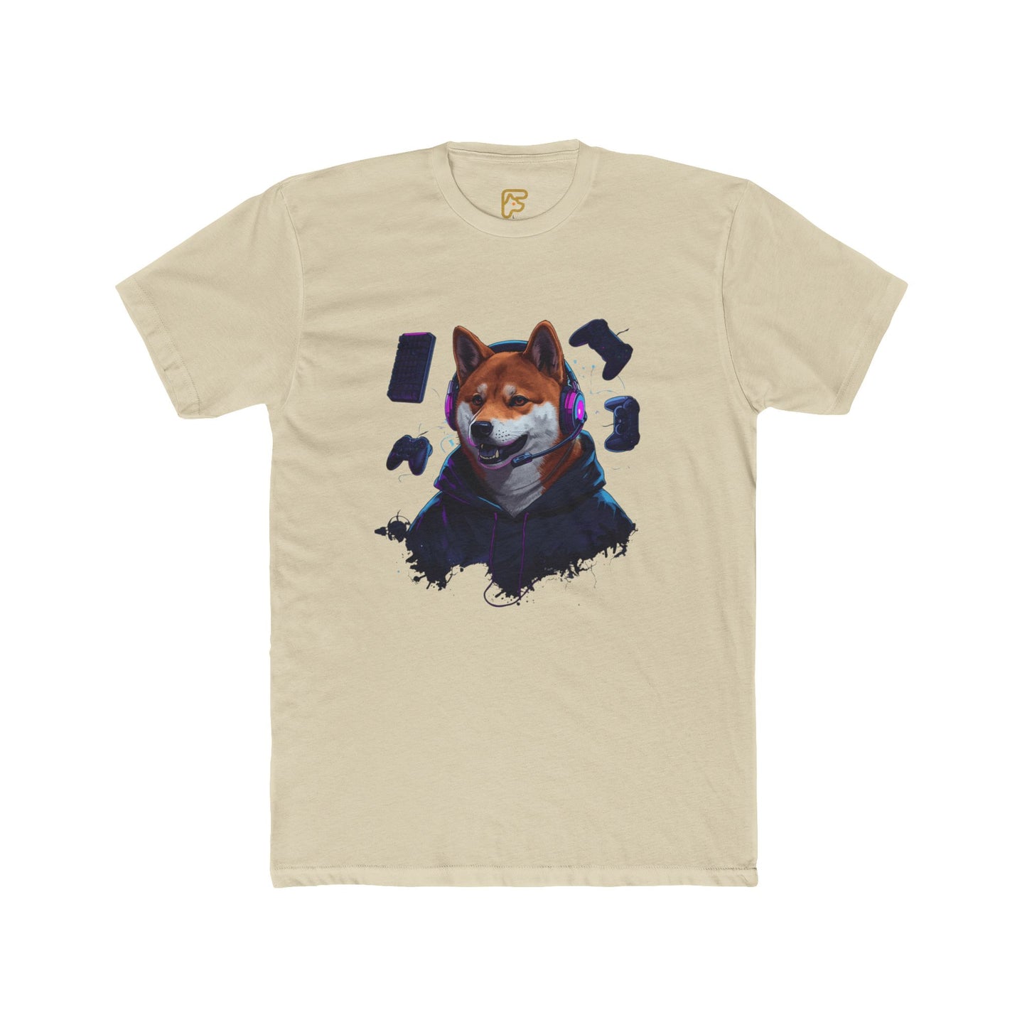 Shiba Inu Cyberpunk Tee — Cool Dog Portrait Graphic T-Shirt