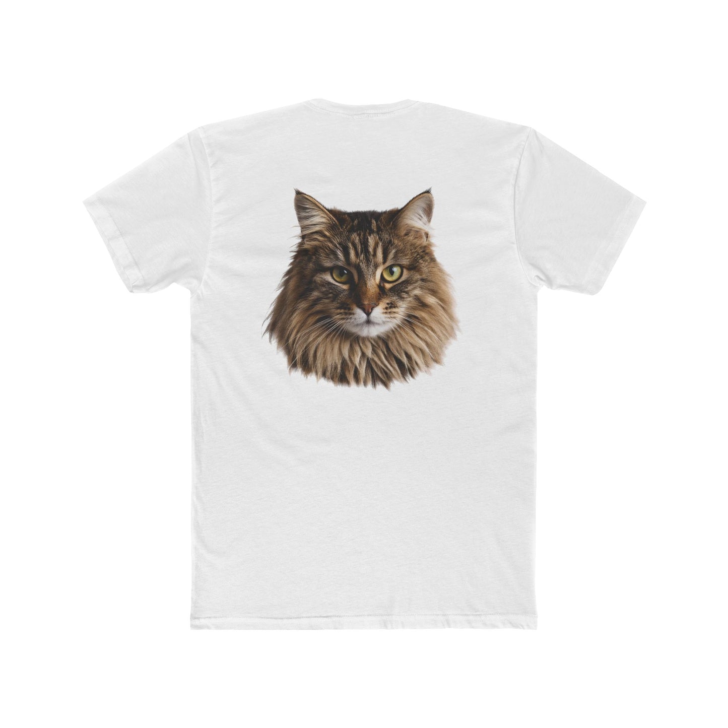 Cat Portrait Tee — Realistic Maine Coon Cat Graphic T-Shirt
