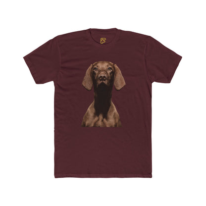 Chocolate Dachshund T‑Shirt — Realistic Dog Portrait Tee for Dog Lovers