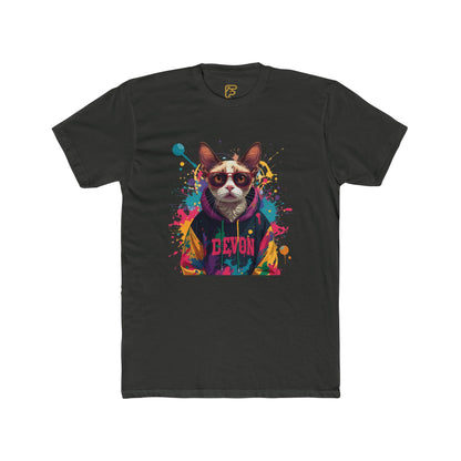 Devon Cool Cat Graphic Tee — Colorful Streetwear Cat T-Shirt