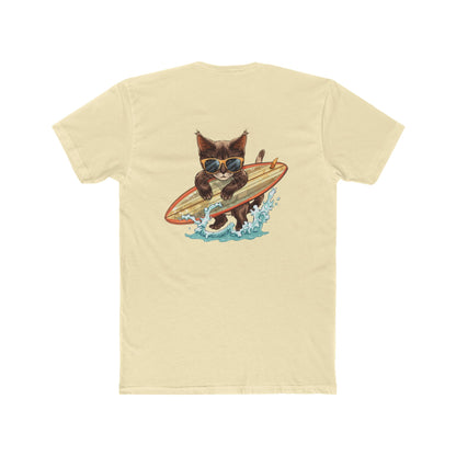 Surfing Cat T-Shirt — Vintage Surfboard Kitty Graphic Tee