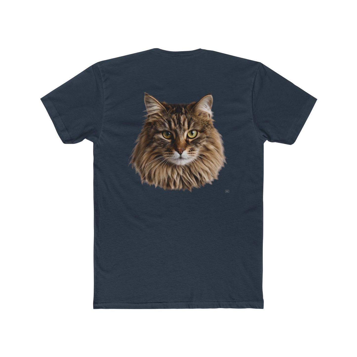 Cat Portrait Tee — Realistic Maine Coon Cat Graphic T-Shirt