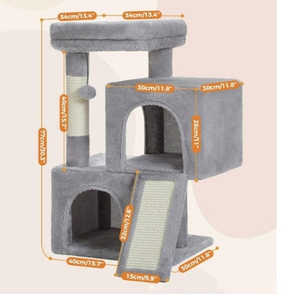 Creative Sisal Cat Climbing Frame – Cat Tree with Nest & Scratching Post