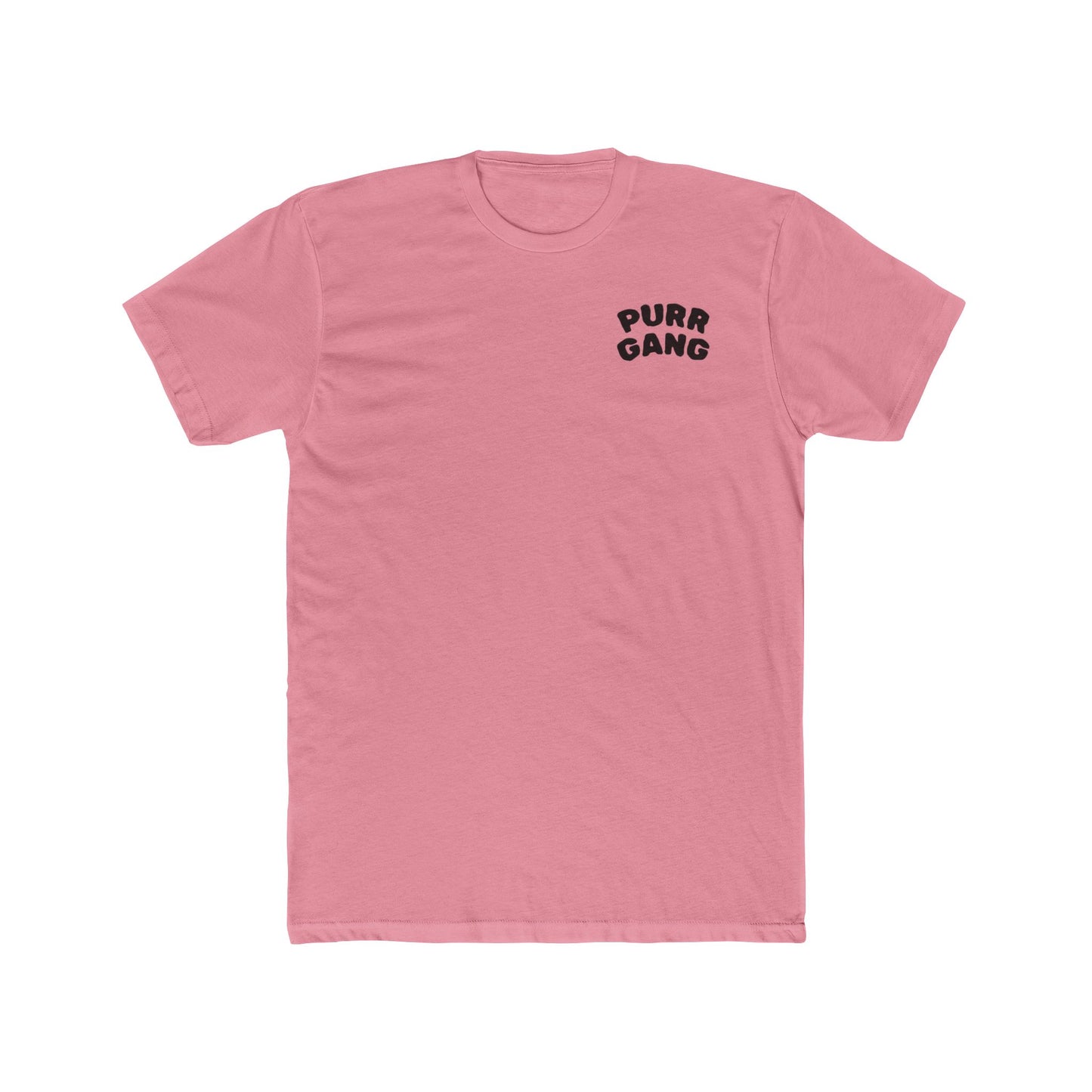 Purr Gang Cat Tee — Graphic Cat Portrait Crewneck Tee
