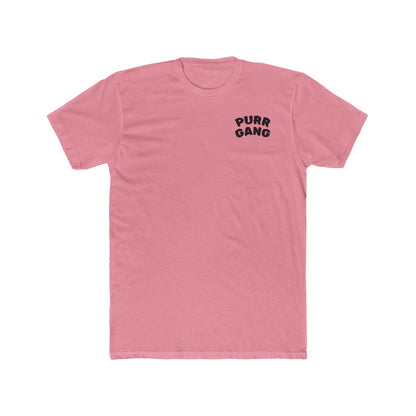 Purr Gang Cat Tee — Graphic Cat Portrait Crewneck Tee