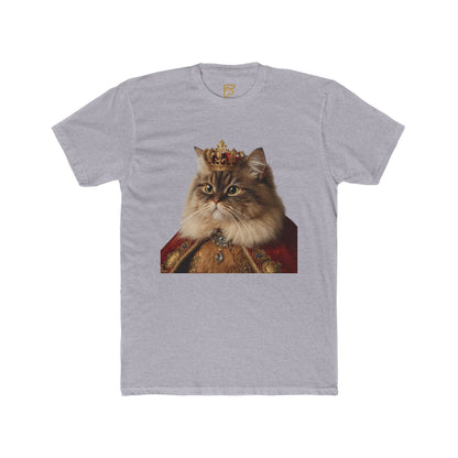 Royal Cat Portrait Tee — Vintage Crowned Kitty Graphic T-Shirt